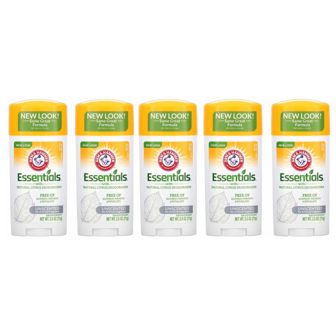 مزيل العرق Arm & Hammer Essentials بدون رائحة – حماية طبيعية ضد الروائح – 71 جرام