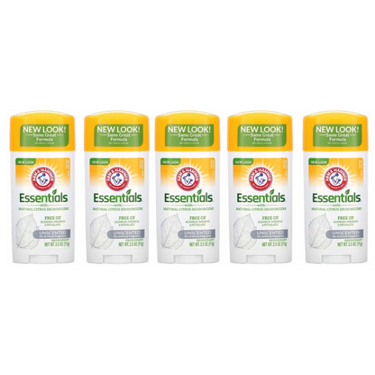 مزيل العرق Arm & Hammer Essentials بدون رائحة – حماية طبيعية ضد الروائح – 71 جرام