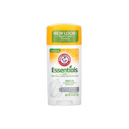 مزيل العرق Arm & Hammer Essentials بدون رائحة – حماية طبيعية ضد الروائح – 71 جرام