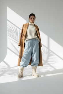 بنطلون جينز واسع