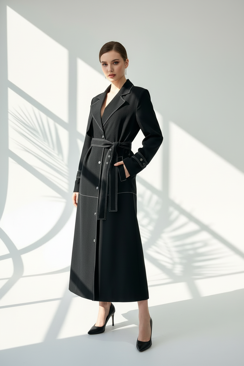 معطف نسائي طويل