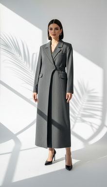 جاكيت حزام ع جنب ازرار