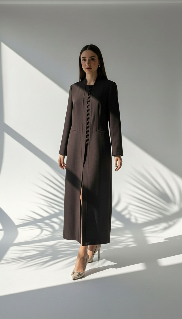 جاكيت طويل ازرار