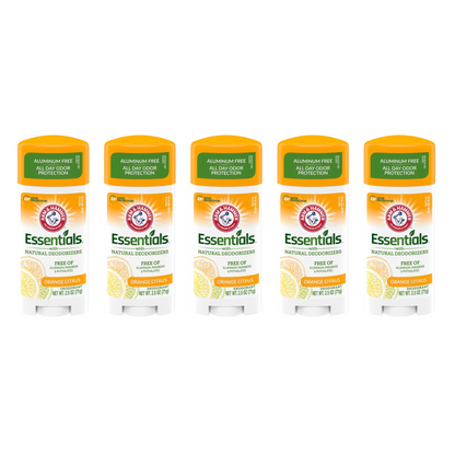 مزيل العرق Arm & Hammer Essentials – برائحة البرتقال المنعشة وحماية طبيعية لمدة 24 ساعة – 71 جرام