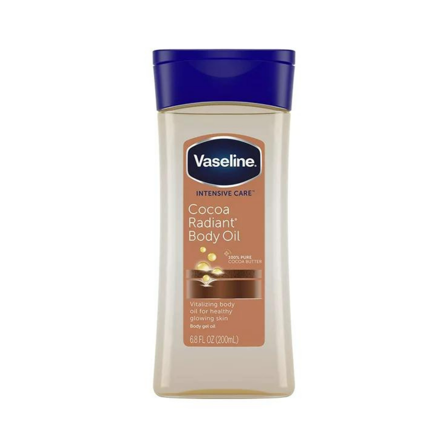 Vaseline جل زيت للجسم Cocoa Radiant – ترطيب عميق وتوهّج طبيعي بالبشرة – 200 مل