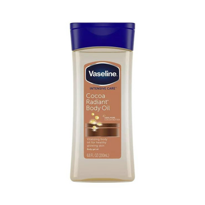 Vaseline جل زيت للجسم Cocoa Radiant – ترطيب عميق وتوهّج طبيعي بالبشرة – 200 مل