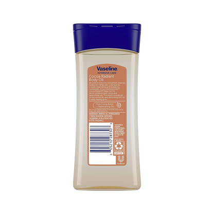 Vaseline جل زيت للجسم Cocoa Radiant – ترطيب عميق وتوهّج طبيعي بالبشرة – 200 مل