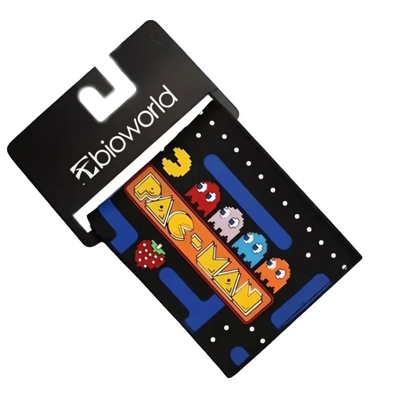 محفظة ثنائية الطي بتصميم ألعاب باك مان 23