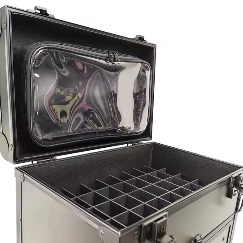 حقيبة مستحضرات تجميل درجين