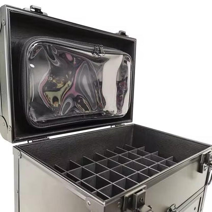 حقيبة مستحضرات تجميل درجين