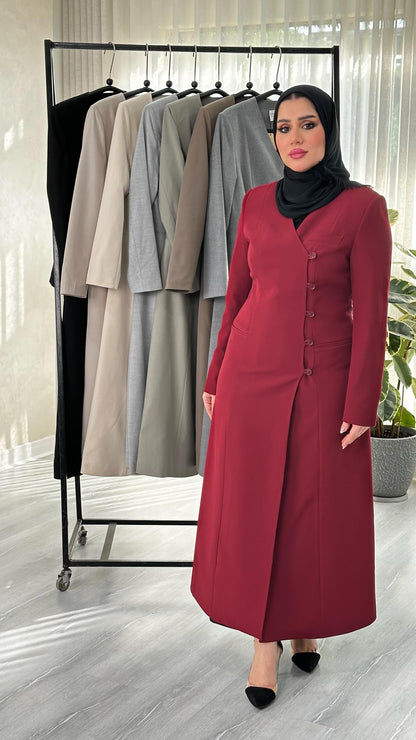 جاكيت نسائي ازرار جانبية