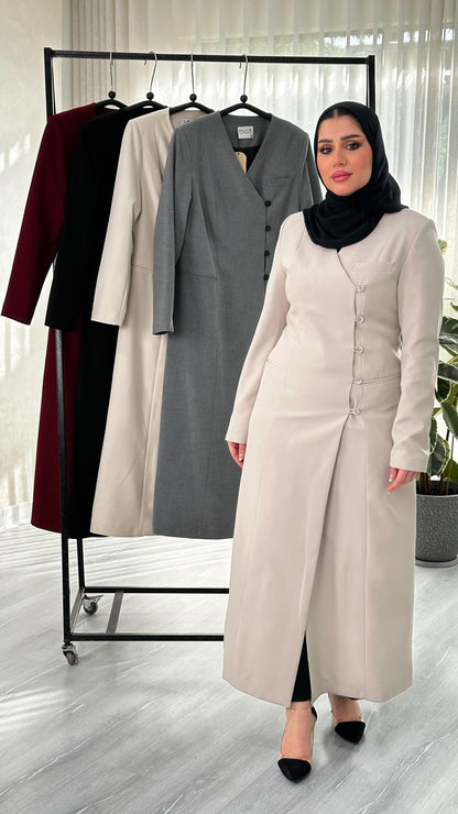 جاكيت نسائي ازرار جانبية