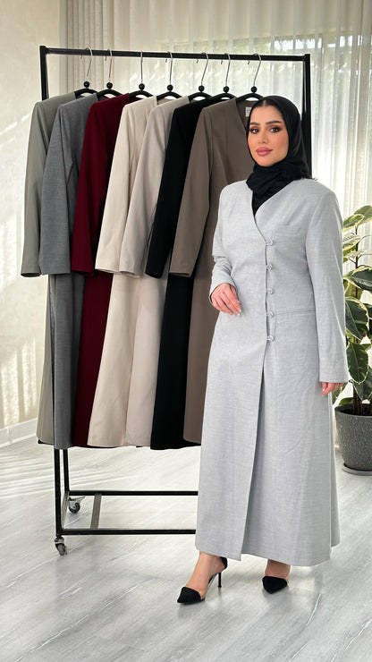 جاكيت نسائي ازرار جانبية