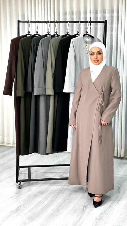 جاكيت نسائي لف طويل