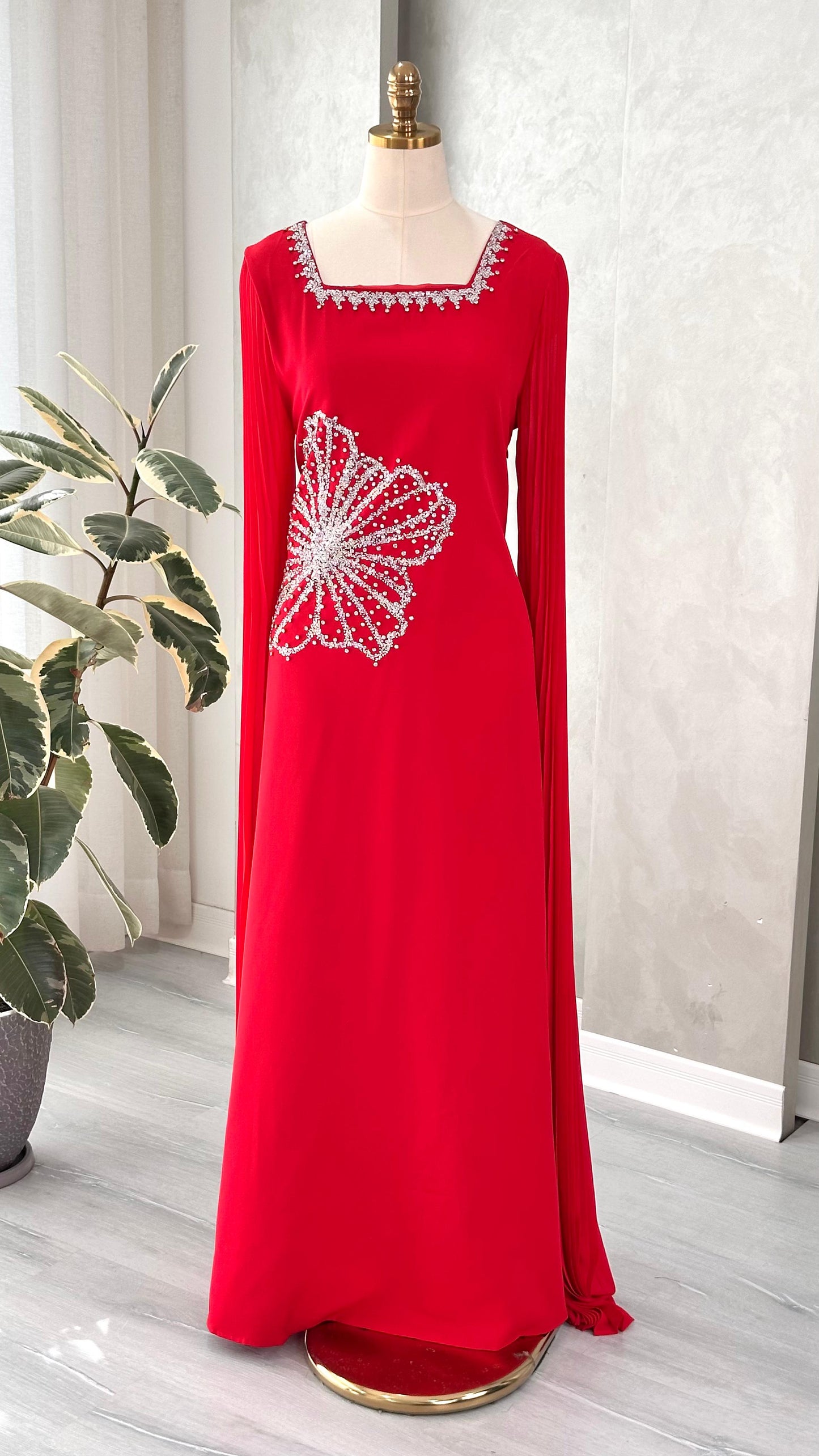 فستان نسائي منقوش