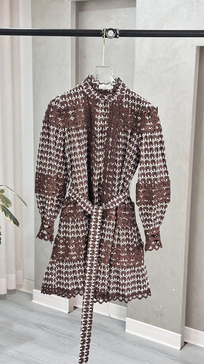 فستان قصير باكمام