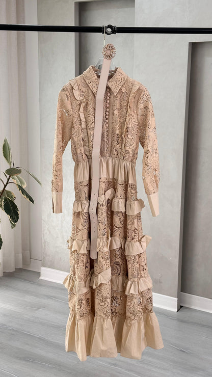 فستان نسائي مكشكش