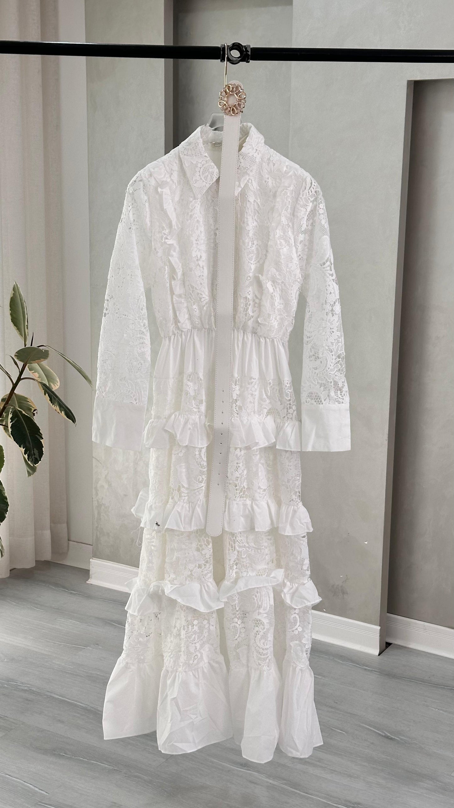 فستان نسائي مكشكش