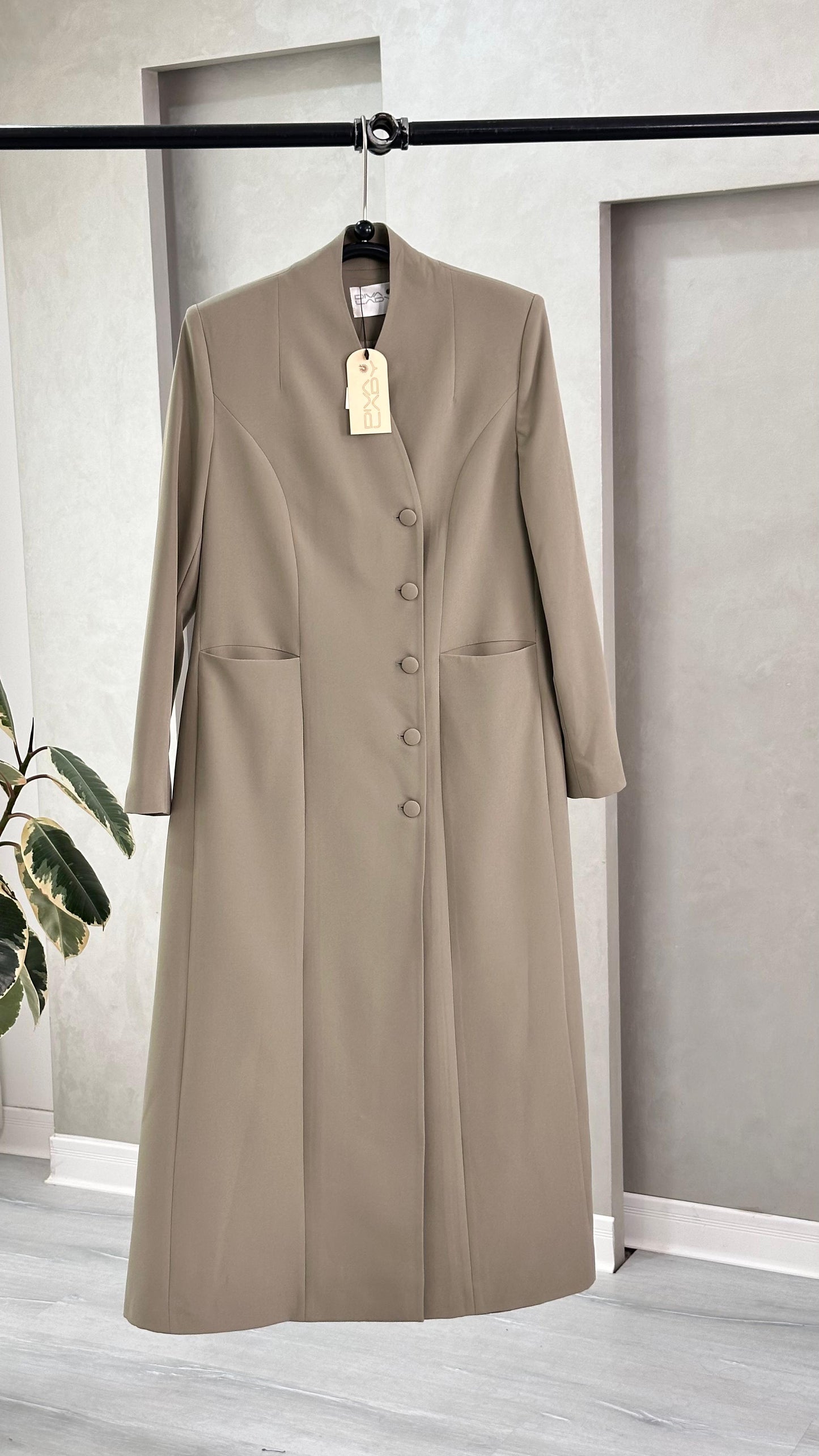 جاكيت نسائي ازرار جانبية