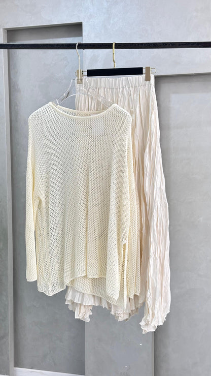 بدلة تنورة شبك