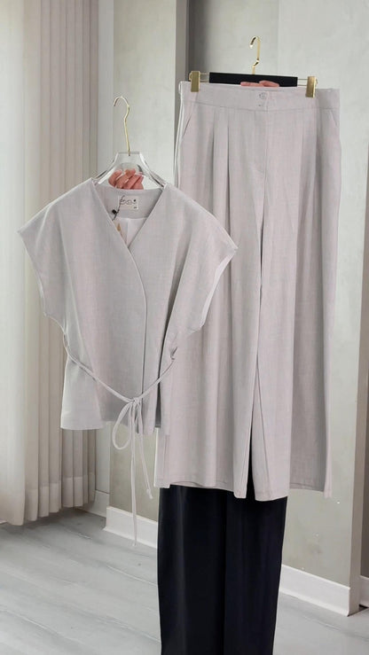 بدلة نسائي من غير اكمام