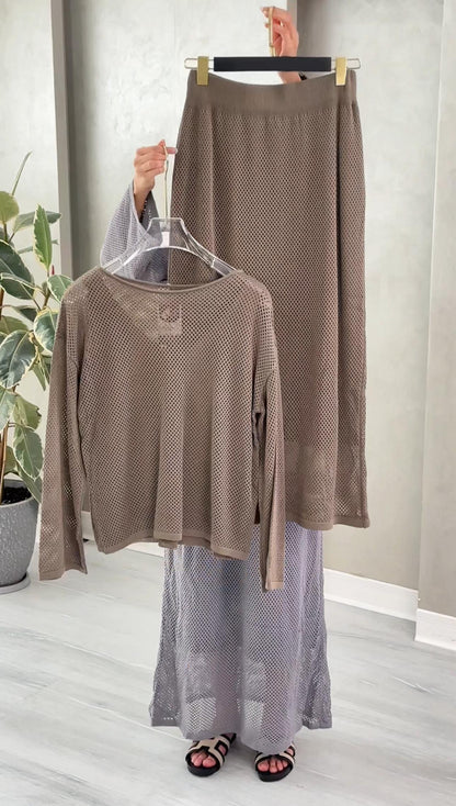 بدلة شبك3 قطع