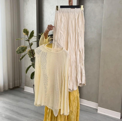 بدلة تنورة شبك