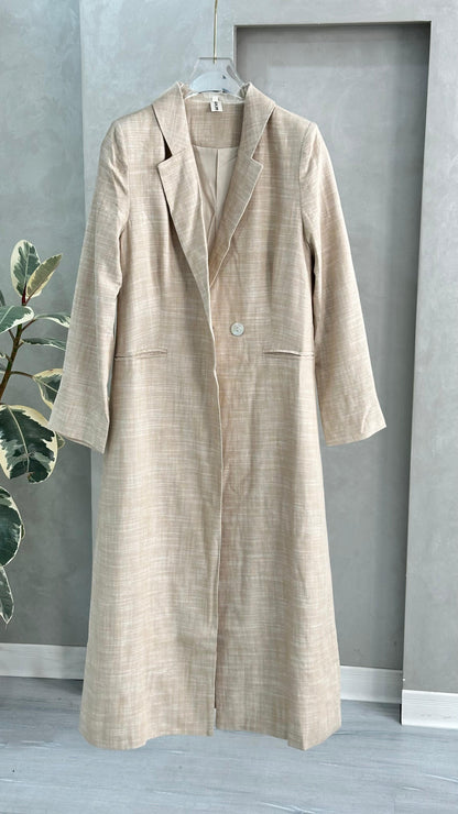 جاكيت لنن طويل