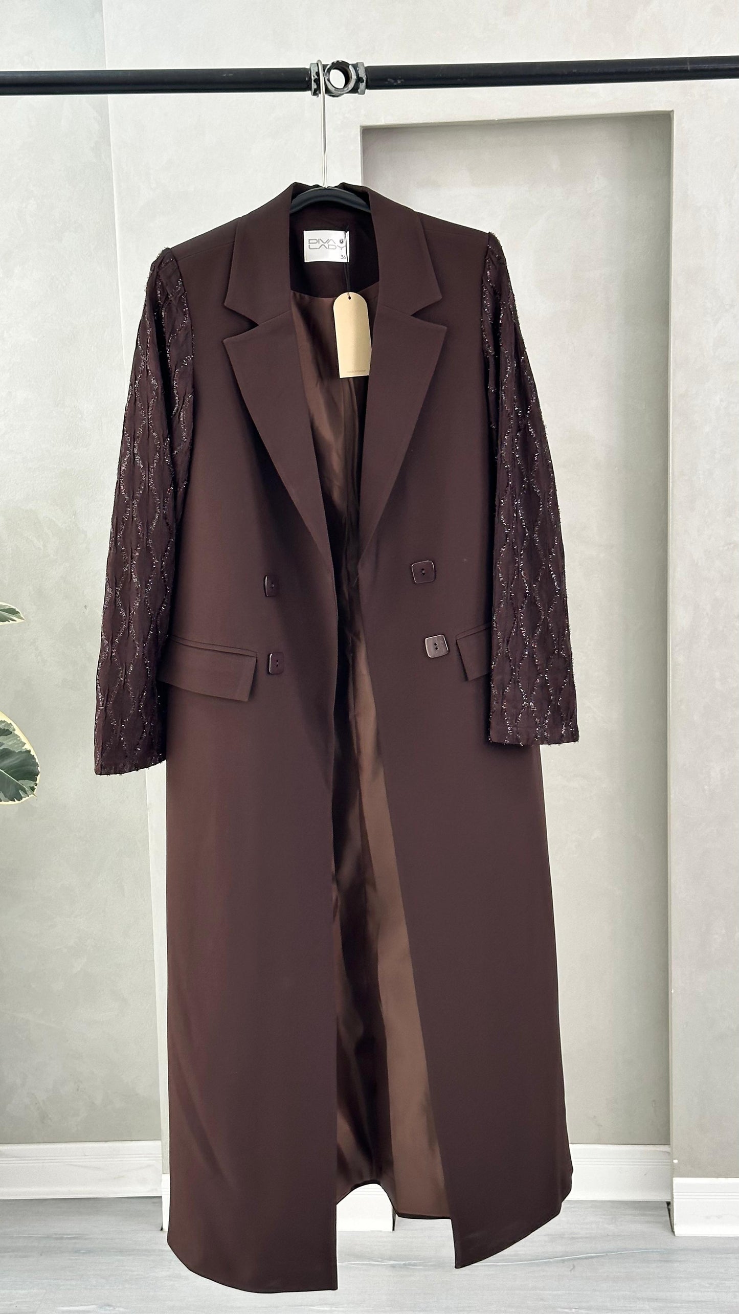 جاكيت نسائي طويل فخم