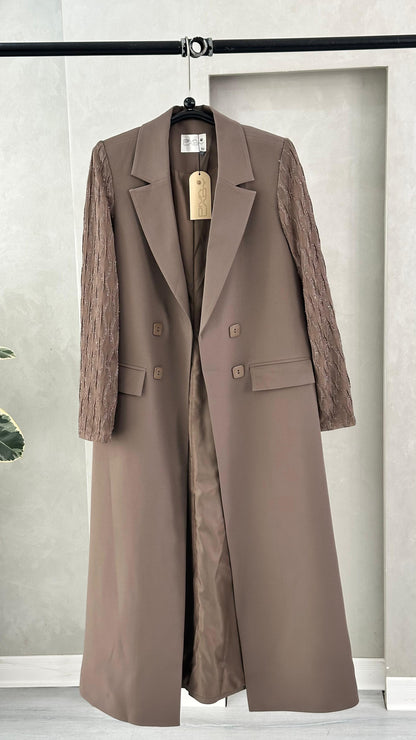 جاكيت نسائي طويل فخم