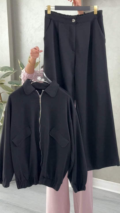 بدلة نسائي بسحاب