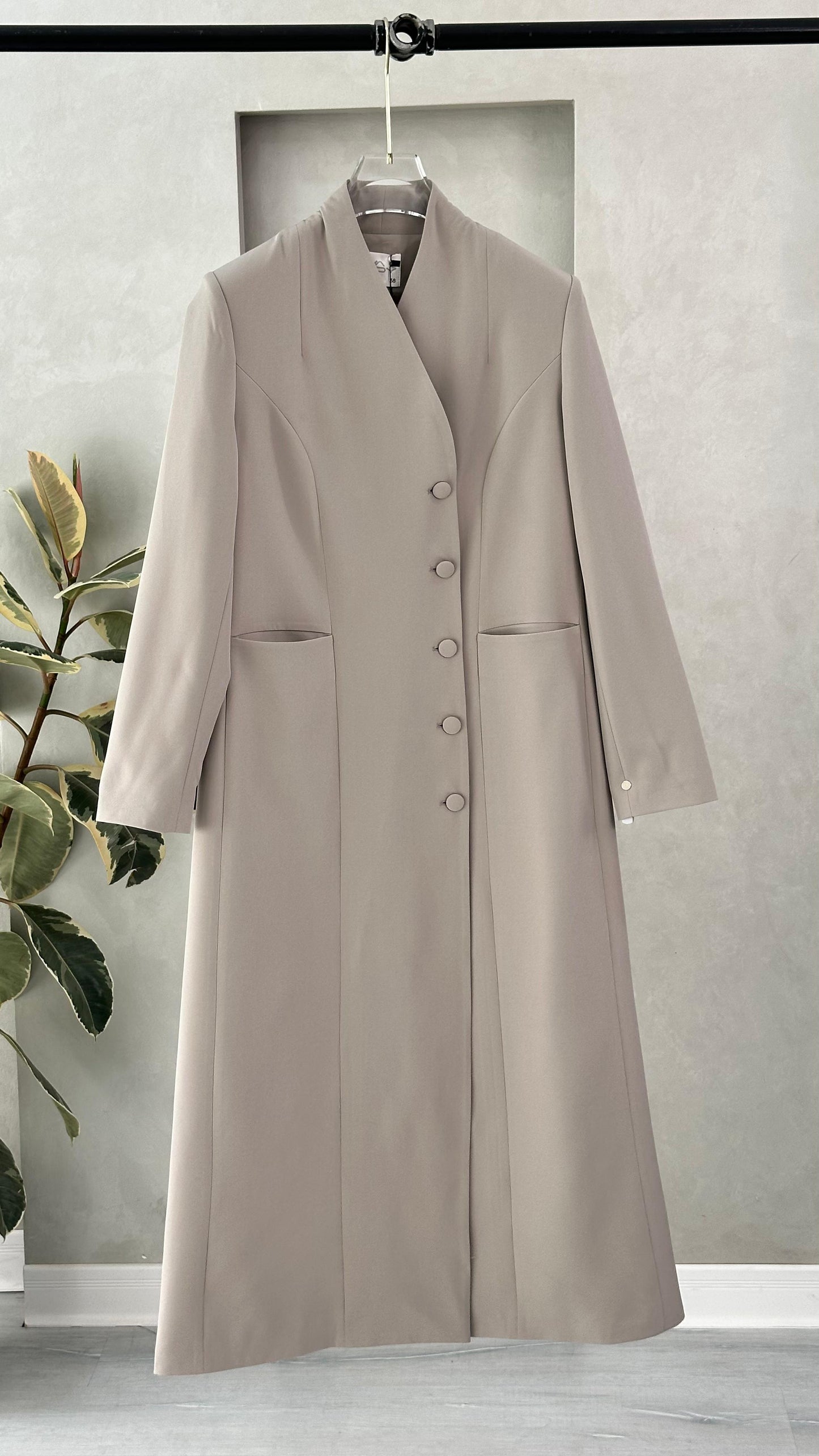 جاكيت نسائي ازرار جانبية