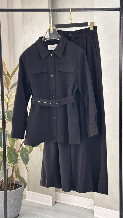 بدلة نسائي بحزام