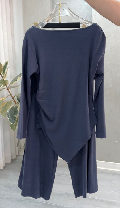 بدلة نسائي حواف غير متماثلة