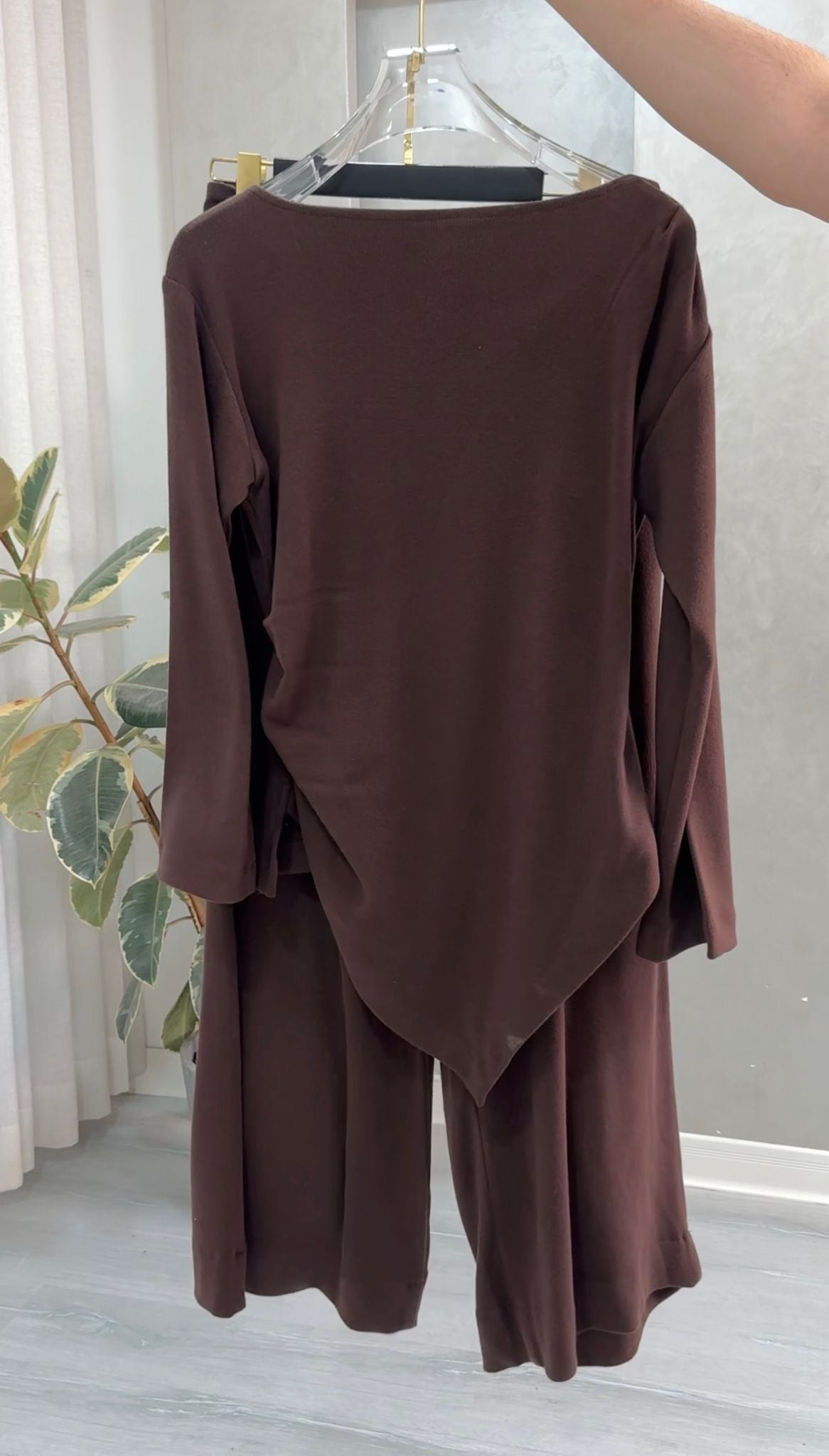 بدلة نسائي حواف غير متماثلة