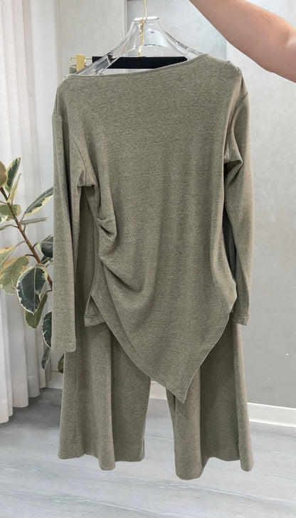 بدلة نسائي حواف غير متماثلة