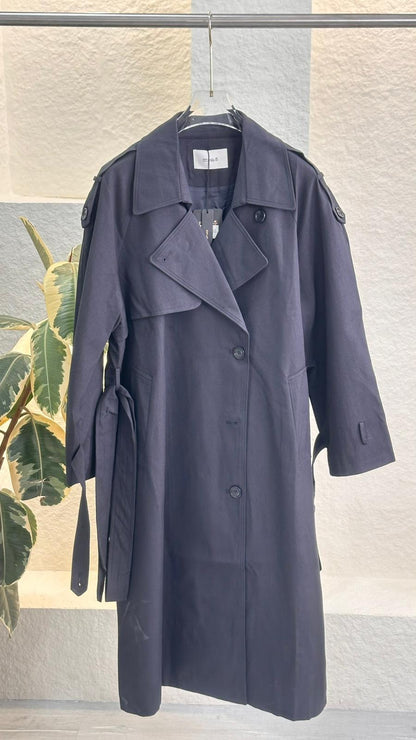 ترنش كوت كلاسيكي بأزرار مزدوجة