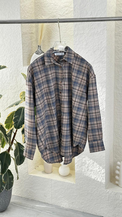 قميص كاروهات نسائي