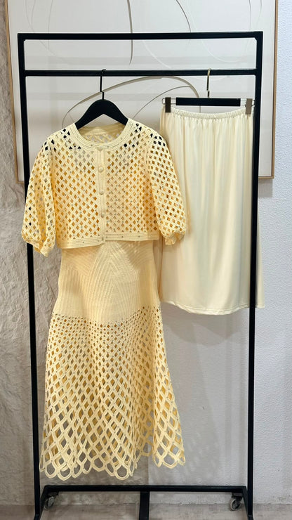 فستان سهرة شبك