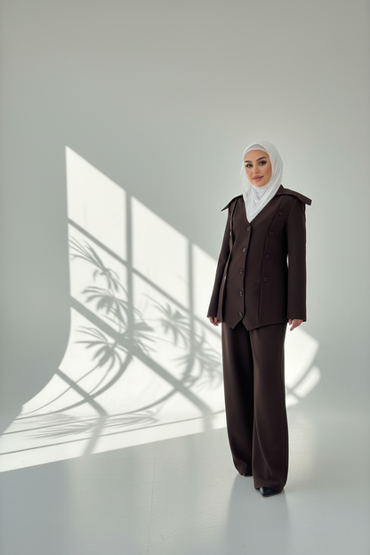 بدلة نسائى بتصميم عصري