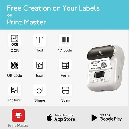 طابعة ملصقات بلوتوث Phomemo M110