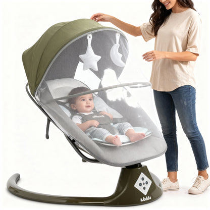 كرسي هزاز  بمظلة وشبكة واقية