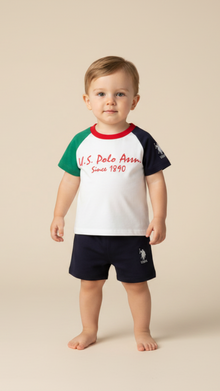 U.S POLO طقم بيبي