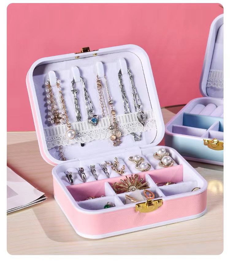 صندوق تخزين المجوهرات للنساء