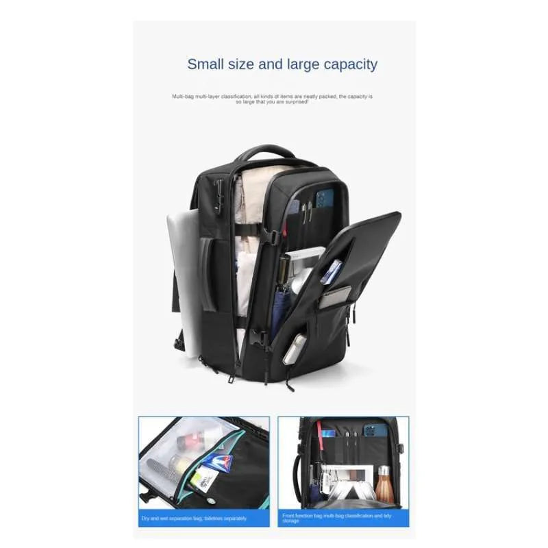 حقيبة ظهر للسفر بقفل