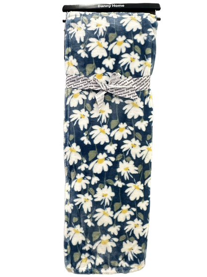 بطانية قطيفة ناعمة فاخرة مزخرفة ورد