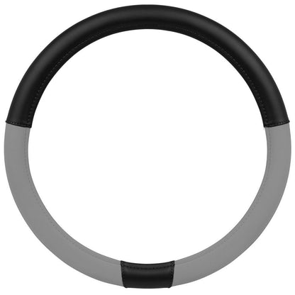 غطاء عجلة القيادة أسود+رمادي فاتح