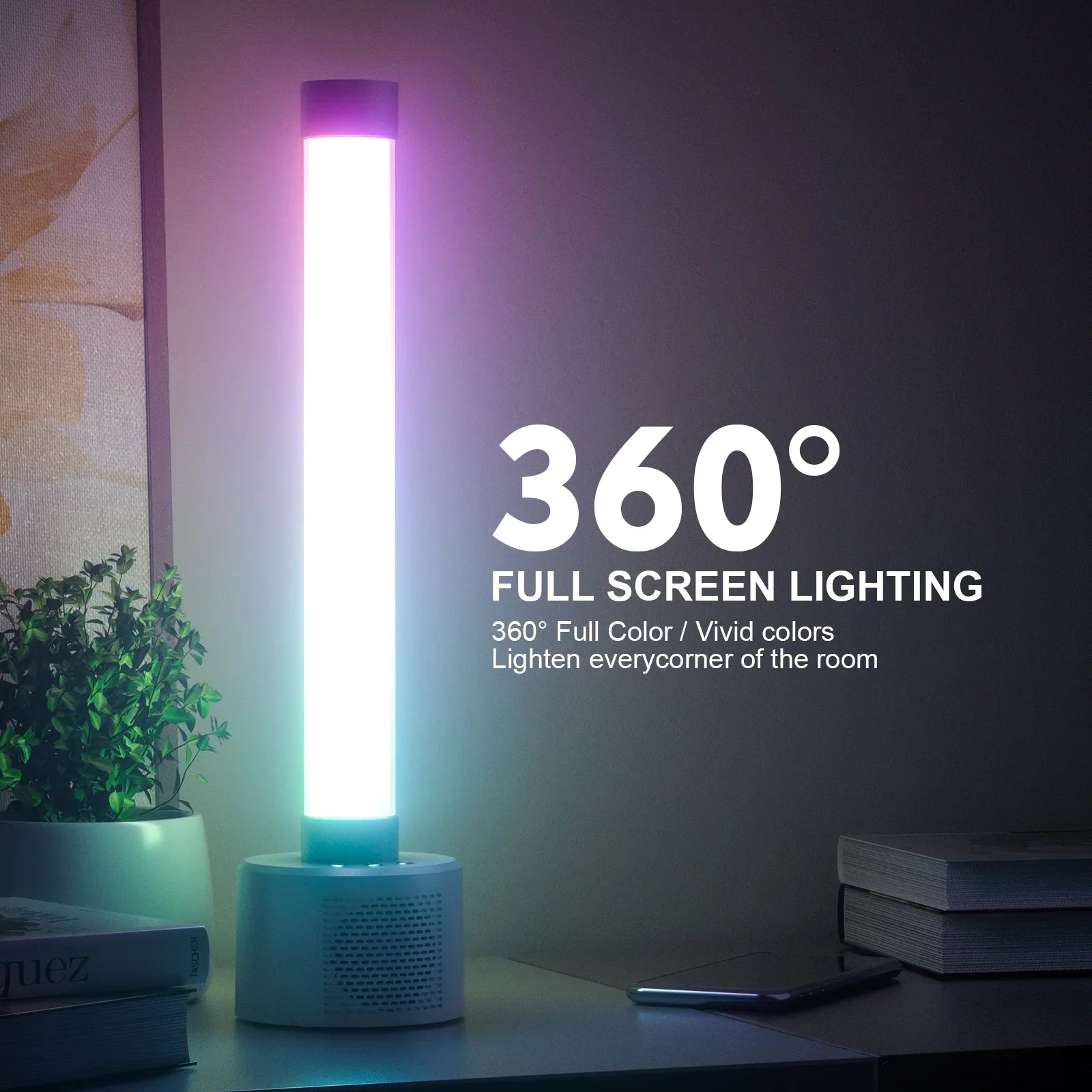مكبر صوت بلوتوث باضاءة LED اضواء متغيرة