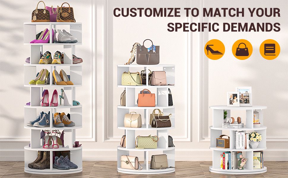 برج رفوف الأحذية والحقائب