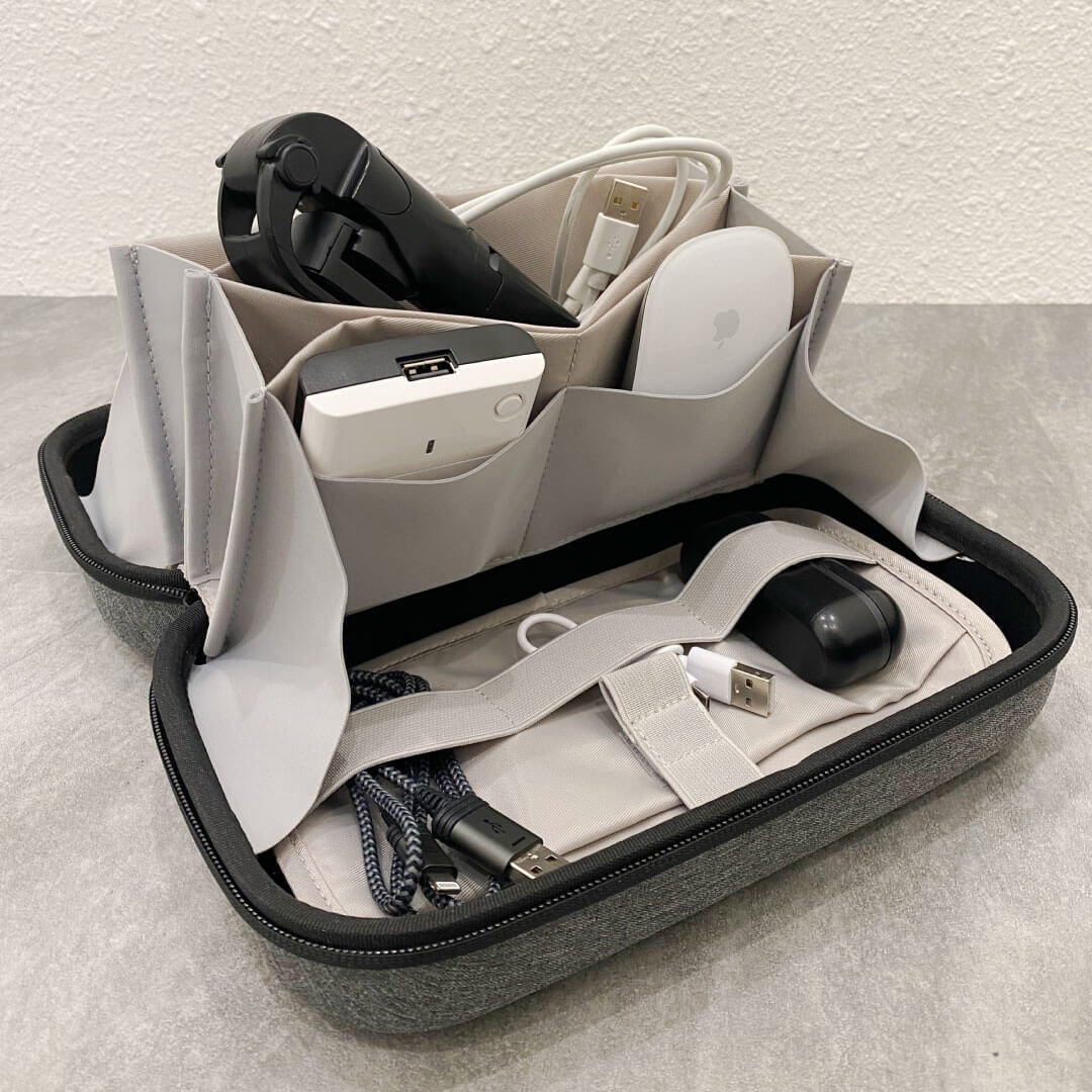 حقيبة صلبة  الكابلات وأدوات الماكياج